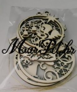 2D Srednja Drvena Kuglica 6kom