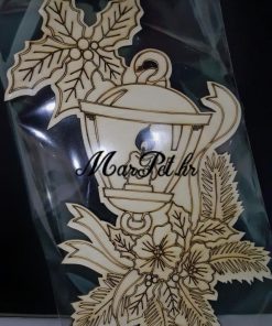 Drveni ukras za vrata | Lampa