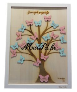 okvir lijepih želja drvo i leptirici