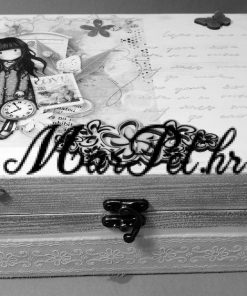 kutija drvena dekupaž