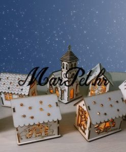 Drvene LED kućice - selo 2018