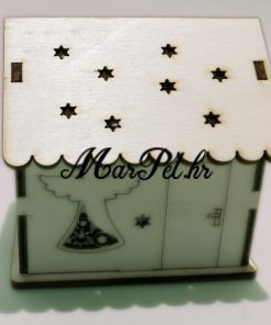 Drvene ukrasne kućice sa LED rasvjetom - 1