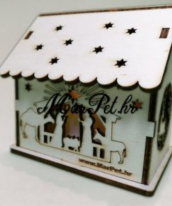 Drvene ukrasne kućice sa LED rasvjetom - 2