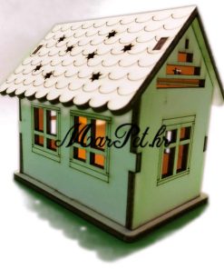 Drvene ukrasne kućice sa LED rasvjetom - 3