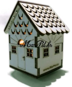 Drvene ukrasne kućice sa LED rasvjetom - 4