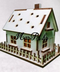 Drvene ukrasne kućice sa LED rasvjetom – 6