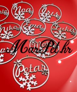 Kuglice za bor s imenom 2018