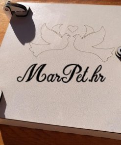 Poklon paket kutija s čuturicom i čašama - Bijeli