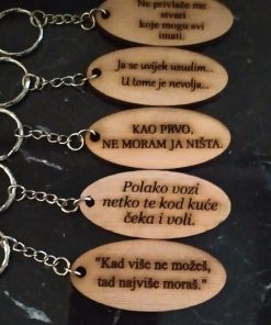 Drveni privjesci za ključeve