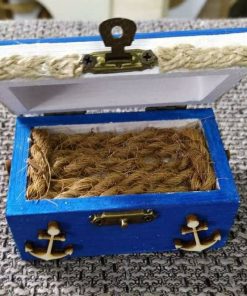 Kutijica ukrasna drvena plava