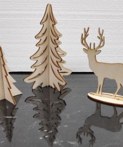 3d figure od šperploče set