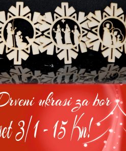 Kuglice drvene božić set 2