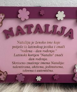 dječji okvir s imenom