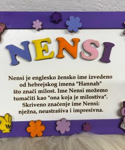 dječji okvir s imenom