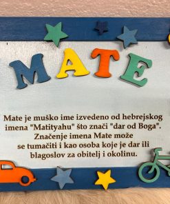 dječji okvir s imenom