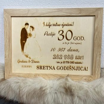 Okvir za godišnjicu sa slikom