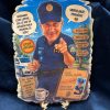 Personalizirana slika na stalku za umirovljenje policajca s fotografijom i humorističnim tekstom
